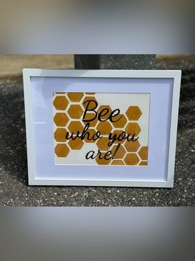 Nursery Decor Painting - Honey Comb Bee Yourself